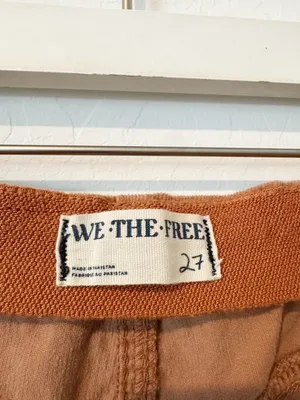 Free People We The Free Pants Size 27 Cognac Brown Corduroy‎ Slim Flare Western Forest Fairy thumbnail 7