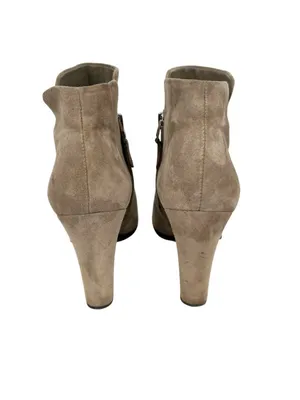 Sam Edelman Shelby Taupe Suede Heeled Ankle Booties Size 9 thumbnail 5