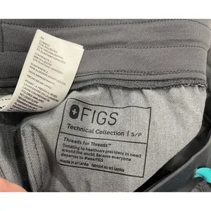 FIGS Zamora High-Rise Jogger Scrub Pant in Graphite Gray Size Small Petite thumbnail 5