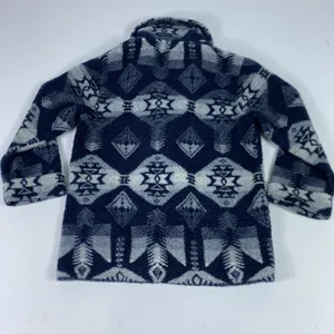 Vintage Ralph Lauren Fleece Sherpa LRL Navajo Aztec Southwestern Tirbal Jacket L thumbnail 2
