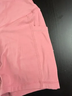 Amazon Athleisure Athletic Bike Shorts 3.5 inseam Pink Blush Mauve Size Medium thumbnail 2