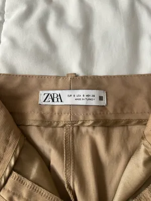 Zara Women’s Khaki Trouser Pants Size Small thumbnail 3