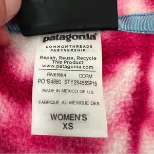 Patagonia Synchilla Tie Die Snap Pullover Pink Diamond thumbnail 3