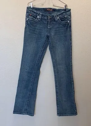 Makers of True Originals blue low rise bootcut jeans thumbnail 1