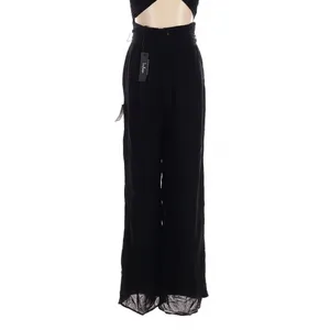 Lulus Trendy Aesthetic Black Smocked Tie Back Wide Leg Jumpsuit thumbnail 10