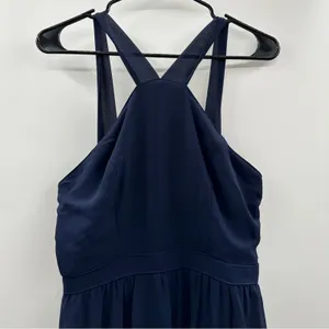 Lulus Air of Romance Navy Blue Sleeveless Formal Maxi Dress‎ Size L thumbnail 4