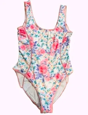 LoveShackFancy Mikkel Floral One-Piece Swimsuit Size XS‎ NWT thumbnail 3