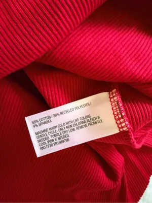Wild Fable Red Ribbed High-Neck Cropped Tank Top thumbnail 8