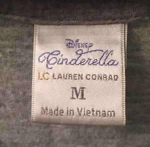 LC Lauren Conrad Cinderella Disney Castle Tee Shirt, Size Medium thumbnail 7