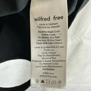Aritzia Wilfred Free Black Thong Bodysuit Laced Up Size Medium thumbnail 3