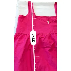 Anthropologie Daily Practice Notch Neck Mini Dress Fuchsia Pink Womens Large thumbnail 14