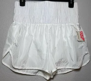 NWT Free People FP Movement Women's The Way Home Shorts White Size Medium thumbnail 1