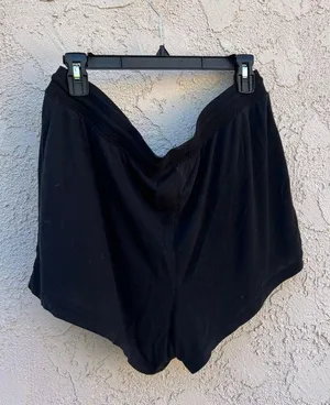 XXL Gilligan O’Malley black cotton Pj mini shorts thumbnail 2