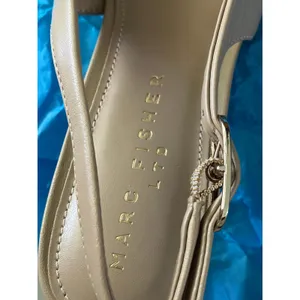 Marc Fisher Kory Beige Leather Slingback Pumps Low Kitten Heel size 8M NEW thumbnail 7