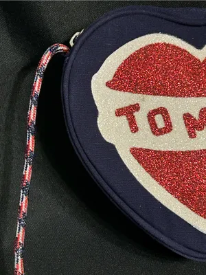 Tommy Hilfiger Heart Shaped Crossbody Navy & Red Glitter Heart Purse thumbnail 5
