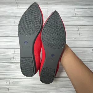 Rothys‎ The Point Red Pointed Toe Knit Flats Womens Size 8 Sustainable Washable thumbnail 6