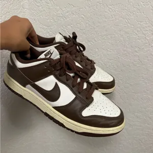 Nike Men's Chocolate Brown and White Sneakers thumbnail 2