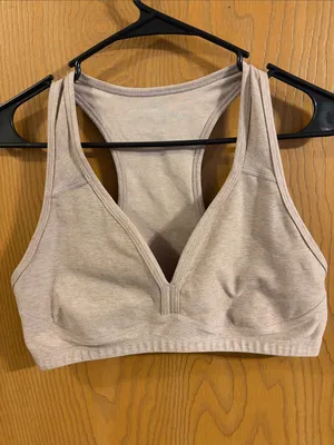 Beyond Yoga Women's Birch Heather Spacedye Lift Your Spirits Sports Bra XL thumbnail 2