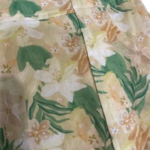 ASTR The Label Women’s Yellow Multicolor Floral Leaf Print Mini Skirt Size Small thumbnail 7