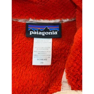 Patagonia Re-Tool Snap-T Pullover Women Red Fleece Sweater XS thumbnail 3