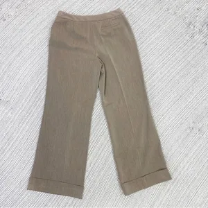 East 5th Petite‎ Cuffed Wide Leg Dress Pants Trousers Taupe Brown 8P thumbnail 4