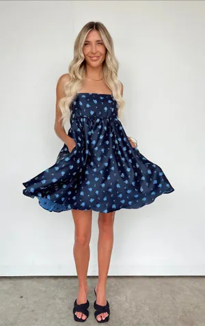 Vestique Navy Blue Laney Mini Dress thumbnail 1