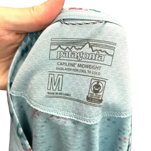 Patagonia Capilene Midweight Crewneck Top IceFall Big Sky Blue Size‎ Medium thumbnail 9