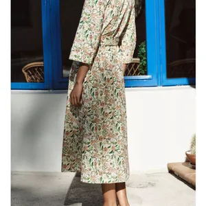 2025 ZARA PRINTED POPLIN Floral Belted Dress thumbnail 2