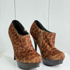 Call It Spring Brown Leopard Heels thumbnail 8