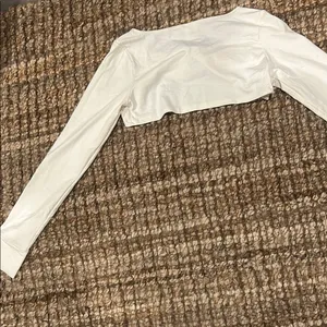 For Love & Lemons Knitwear Creme Bolero LS Top Size Small thumbnail 8
