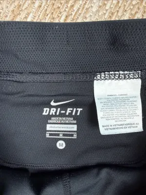 Nike Black Capri Leggings with Reflective Trim thumbnail 2
