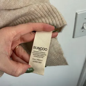 Suncoo Paris Cream Turtleneck Wool Alpaca Blend Sweater Womens T2 US Medium thumbnail 5