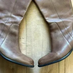 Franco Sarto Coraline Riding Boots Tan Brown Leather Knee High Zip Women’s Sz 9 thumbnail 5