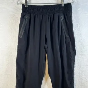 Zella Black Athletic Jogger Pants Zip Pockets Elastic Waist Size‎ S thumbnail 2