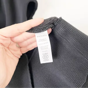 Athleta Cozy Karma 1/4 Zip Black Funnel Neck Athleisure Sweatshirt Dress thumbnail 7