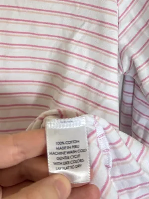 LAKE Pink Striped Long-Sleeve Henley Top thumbnail 7