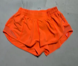 lululemon athletica Women's Neon Orange Athletic Shorts 4 thumbnail 1