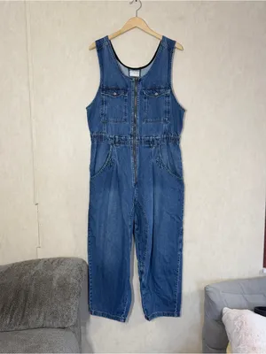 We The Free Women’s Cloud Nine Jumpsuit Denim Sleeveless Boho in Inky Indigo XL thumbnail 3