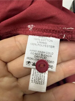 Tiered Puff-Sleeve Mini Dress in Burgundy size S thumbnail 11