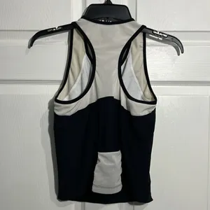 Nike Dri Fit Women's Running Shirt - Medium (8/10) Black/White with Sports Bra thumbnail 5