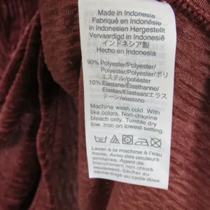 Madewell Texture & Thread Crinkle Velvet Flutter Sleeve Top Dusty Burgundy Med thumbnail 6