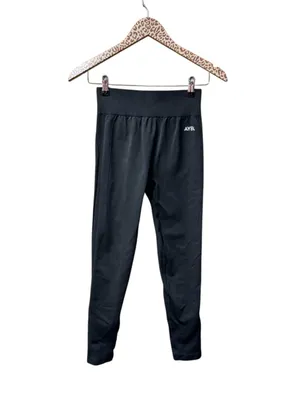AYBL Empower Seamless Pull On Leggings Black Medium Workout Fitness Gym thumbnail 4
