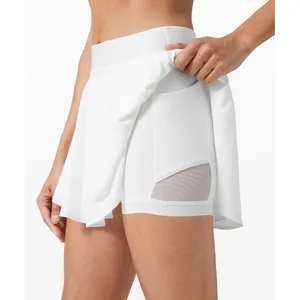 Lululemon Size 10 Court Rival High Rise Skirt Run Tennis White Women's Athletic thumbnail 3
