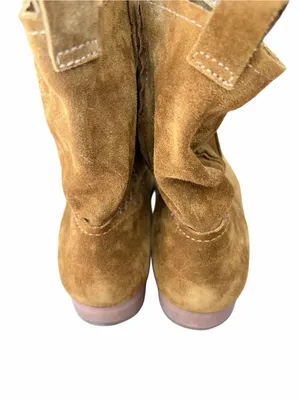 Frye Cara Short Ankle Slouch Brown Cognac Boots size 9 thumbnail 6