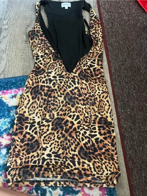 Revolve Superdown rupa leopard tie front dress size xsmall thumbnail 5