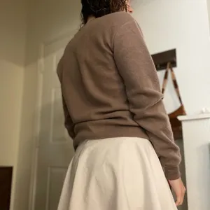 𝅺If it were me soft crewneck sweater in brown‎ thumbnail 4