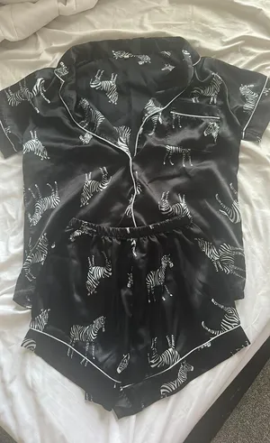 Shein Satin Pajama Set Two-Piece thumbnail 1