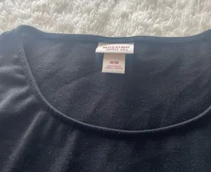 Black Peplum Top Size M thumbnail 2