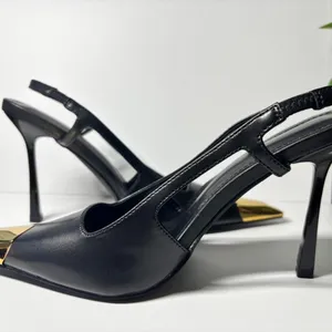 Elegant Women's Metal Pointed Stiletto Heels thumbnail 3