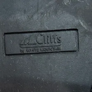 Cliffs by WHITE MOUNTAIN 7.5 Chunky Heel Lug Sole Black Faux Suede Loafers thumbnail 7